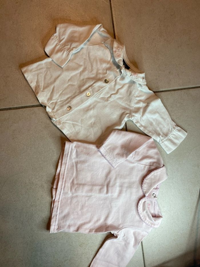 Lot 2 chemises 3 mois
