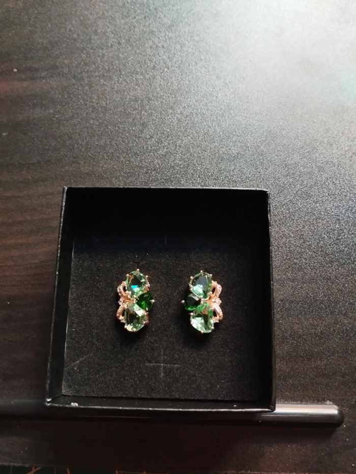 Boucles d'oreilles vintage avec coffret cadeau