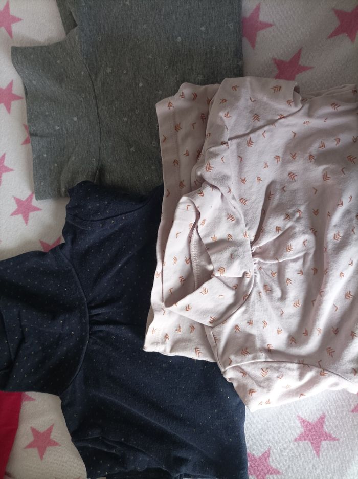 Lot tee shirt ML col roulé - photo numéro 3