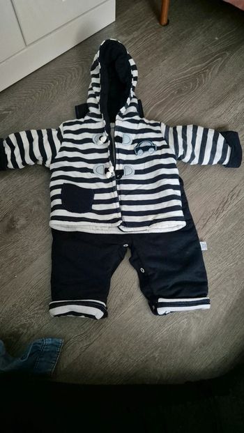 Ensemble salopette et manteau