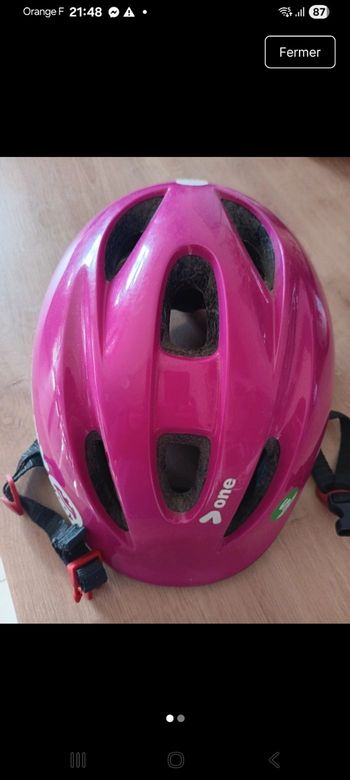 Casque vélo rose, rollers ou skate,TS 47cm/53cm