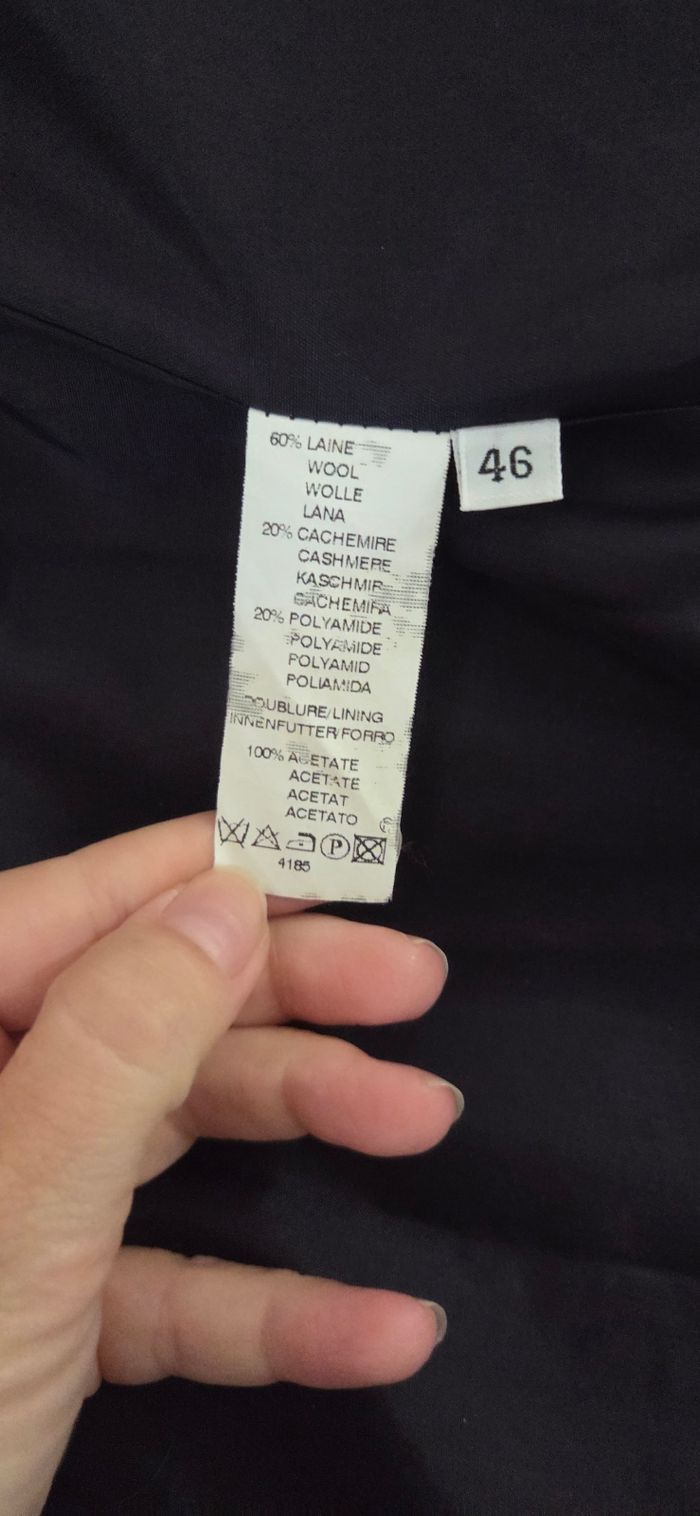 Manteau Weinberg laine & cachemire bordeaux – Élégance intemporelle – Taille 46 - photo numéro 8