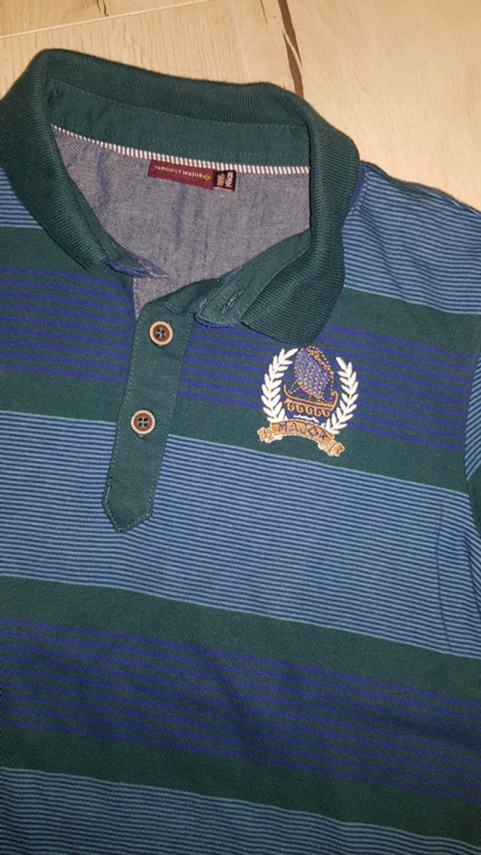 Polo bi couleur sergent major hiver garçon 11ans - photo numéro 3