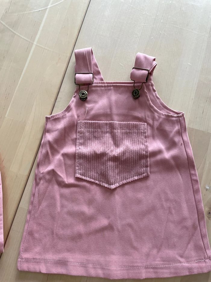 Lot de 2 robes et 1 salopette 12 mois fille - photo numéro 6