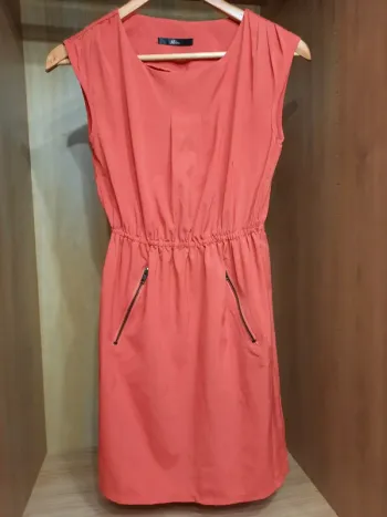 Robe courte corail
