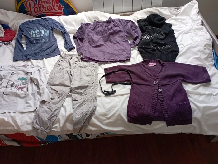 Lot 6 PCS hiver fille 6 ans marques diverses