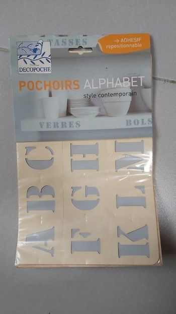 Pochoir alphabet