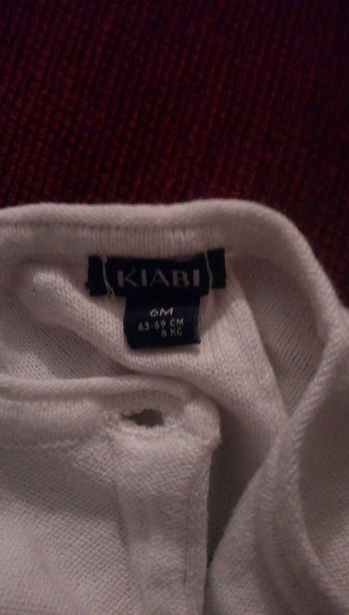 Gilet blanc et noir - photo numéro 2