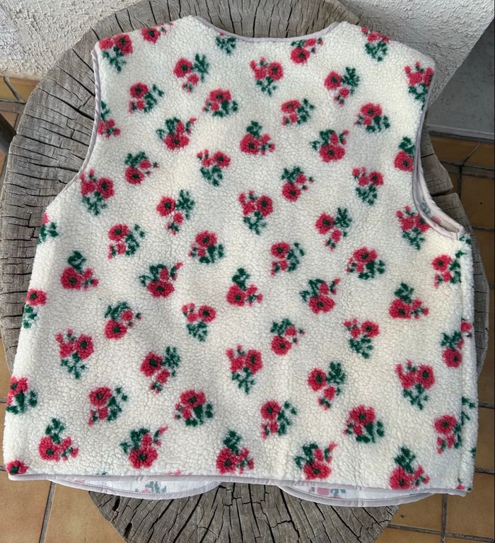 Gilet en fleurs avec des poches - photo numéro 6
