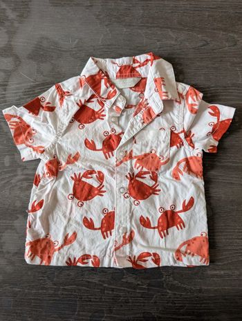Chemise légère été crabe