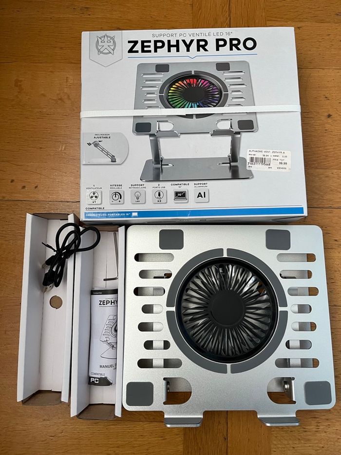 Support PC ventilé Zephyr Pro 16” - photo numéro 7