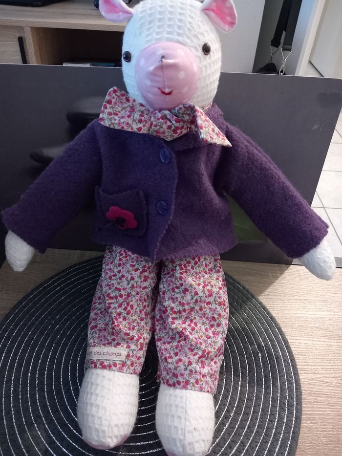 Peluche doudou la clef des champs 50cm - photo numéro 5