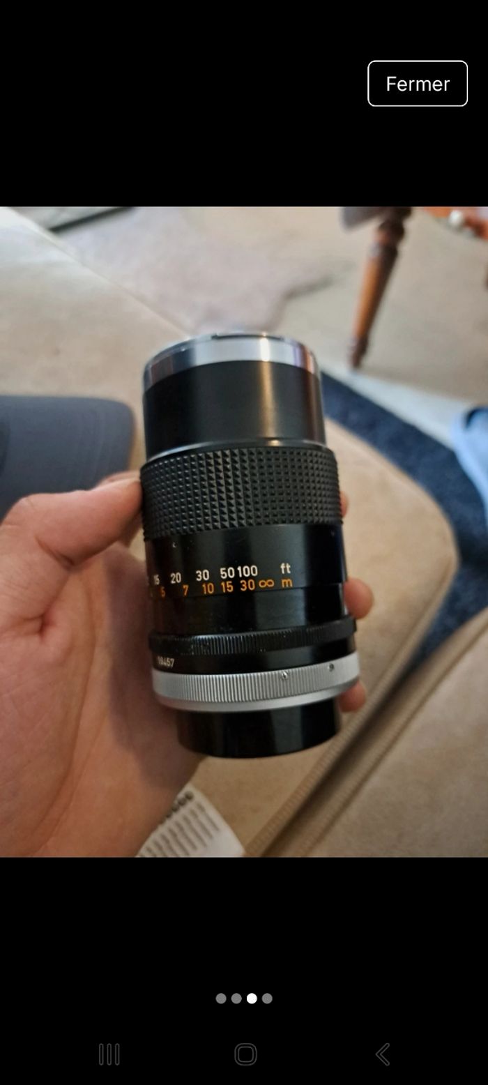 Objectif Canon Lens FD 135mm f3.5 - photo numéro 3