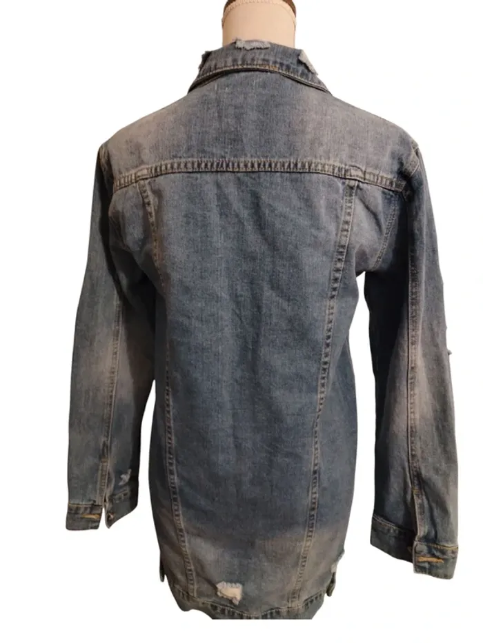 Veste en jeans taille M - photo numéro 2