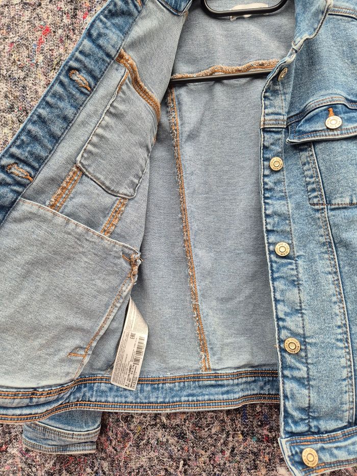 Veste en jeans Mango Kids taille 11-12 ans - photo numéro 3