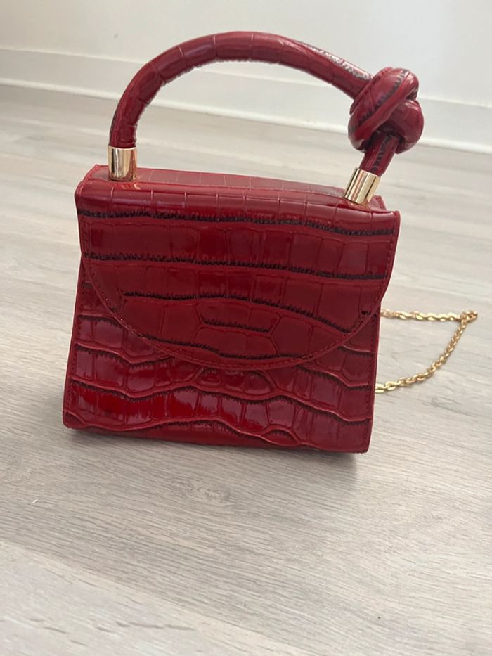 Petit sac vernis rouge - photo numéro 4