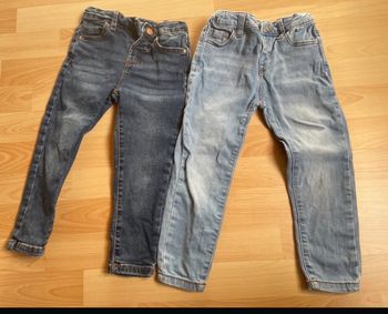 Lot jeans fille slim 3/4 ans 