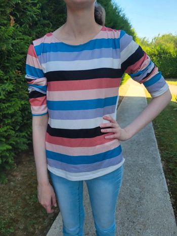 Pull fin à rayures femme taille S