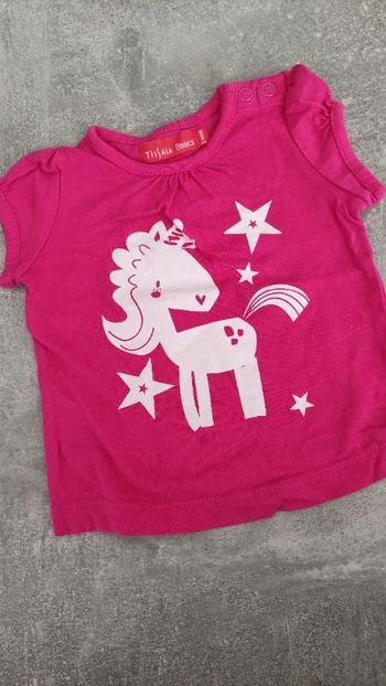 Tee-shirt manches courtes bébé fille 3 mois