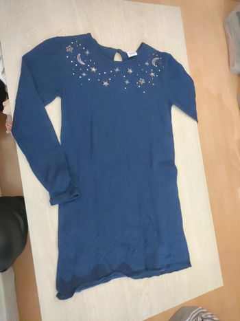 Robe laine marine étoile lune tao 12 ans