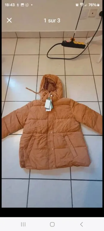 Manteau moutarde neuf L