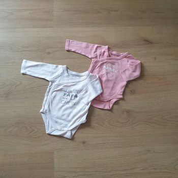 🩷 Lot de 3 bodies 3 mois Gémo #emyfleury_3moisfille