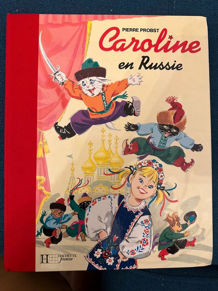 Caroline en Russie édition collector livre Pierre Probst reliure rouge