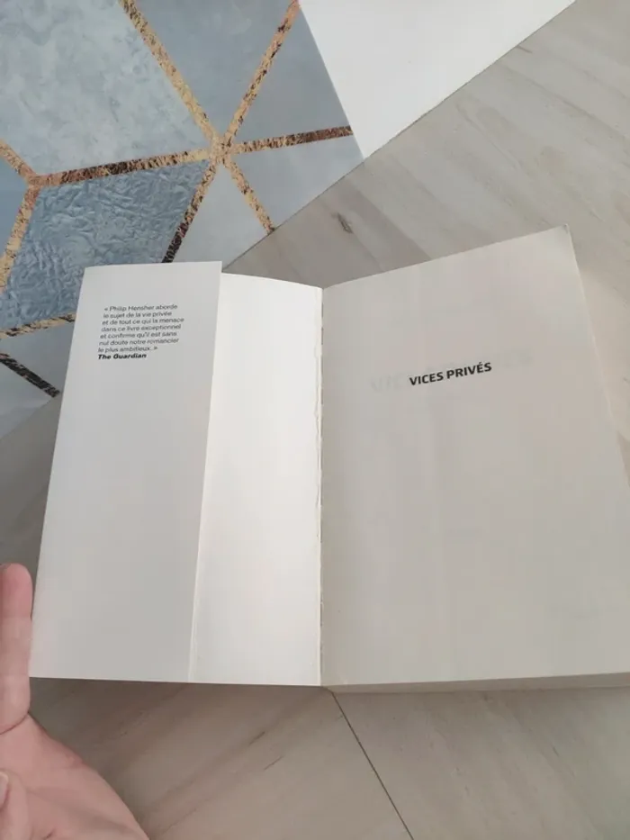 Livre grand format vices privés Hensher comédie noire - photo numéro 7