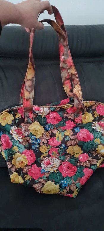 Sac vintage léger souple fleurs