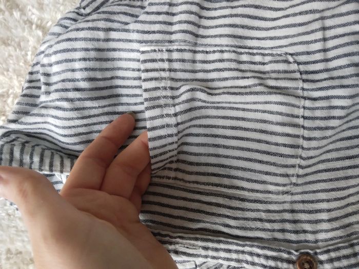 🌸Chemise lin blanche et bleu 12ans a 3€🌸 - photo numéro 5