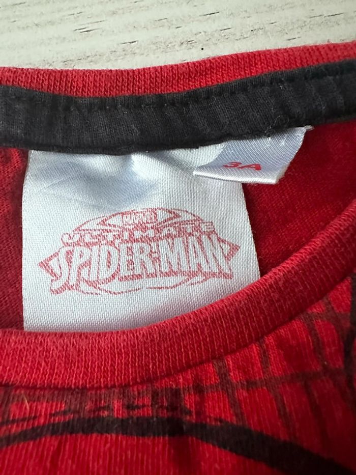 T-shirt ML Spiderman 3 ans - photo numéro 3