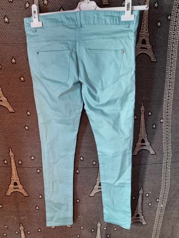 Jean turquoise 14ans - photo numéro 3