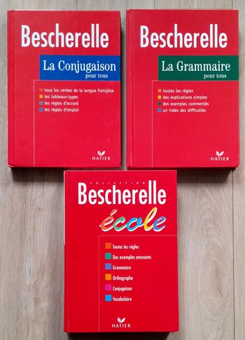 3 Bescherelle : conjugaison, grammaire pour tous + spécial école