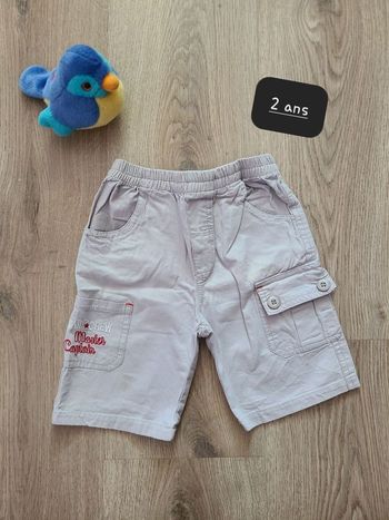 Short garçon 
2 ans