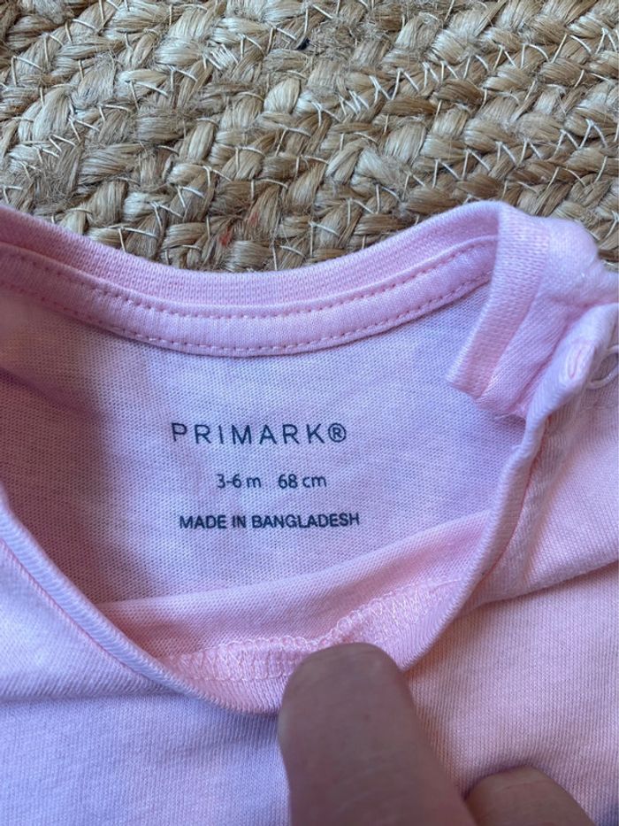 T-shirt fille 3/6 mois Primark - photo numéro 2
