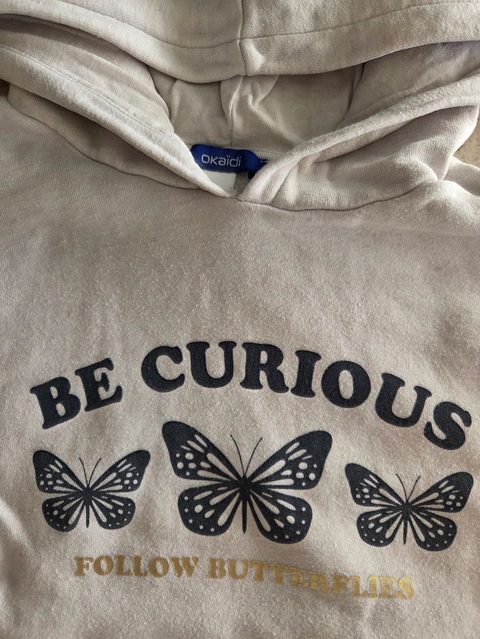 Pull a capuche " be curious" - photo numéro 2