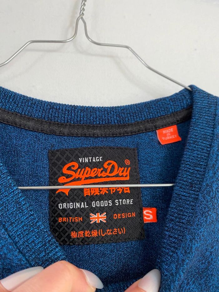 T-shirt bleu imprimé Superdry taille S Homme - photo numéro 3