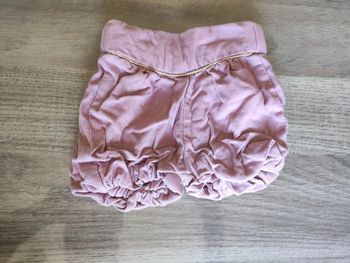 Short velours fille 1 mois