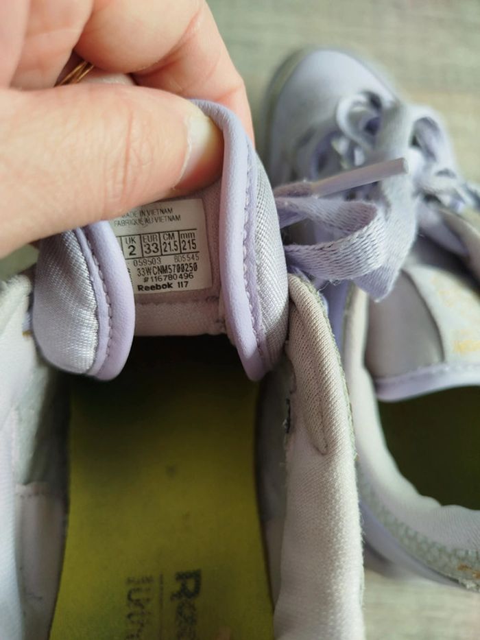 Reebok classic violette pointure 33 - photo numéro 3