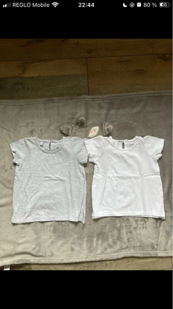 Lot 2 t-shirt mixte 