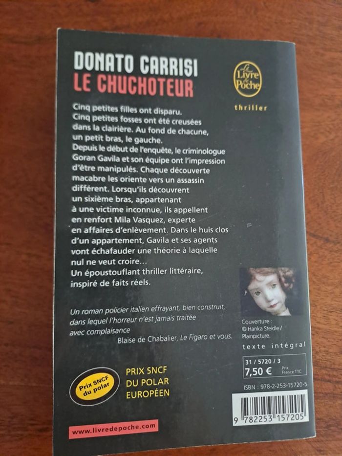 Livre Le Chuchoteur, Donato Carrisi - photo numéro 2