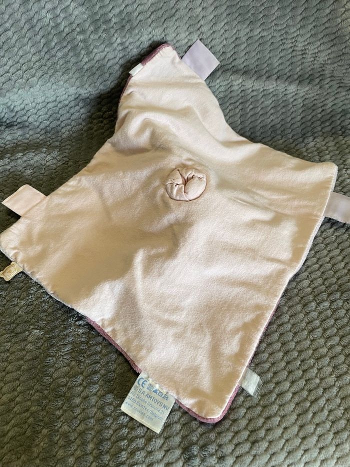 Doudou plat âne cheval violet mauve rose Jack Tidou Noukie’s - photo numéro 2