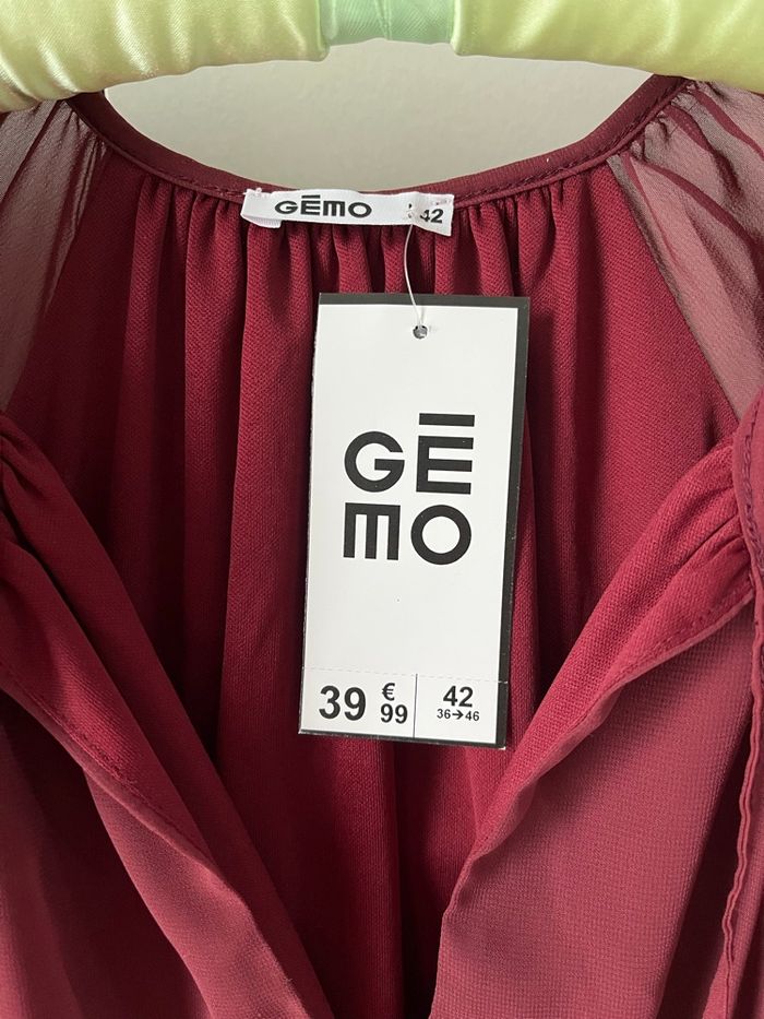 Magnifique robe bohème bordeaux - photo numéro 5