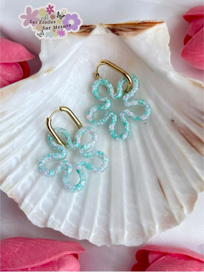 Moyenne fleur interchangeable avec créoles - photo numéro 5