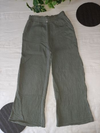 Pantalon large à poches mi-saison taille 7ans 8ans fille 👧 en BE 