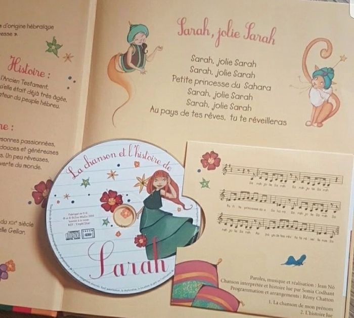 Livre Mon prénom, une histoire Sarah - photo numéro 2