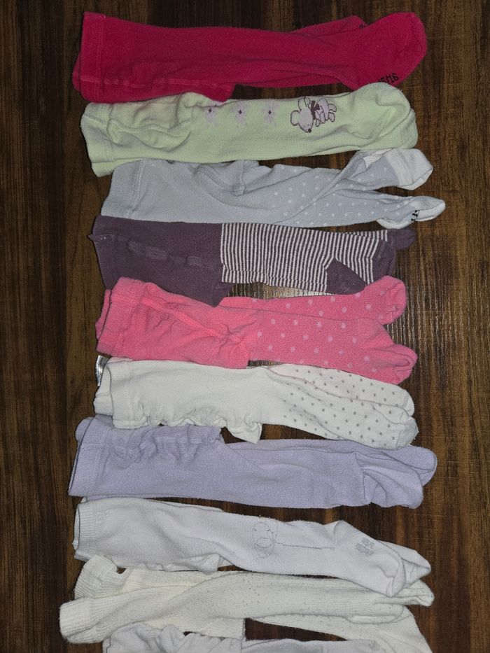 Lot collant toute taille bébé fille - photo numéro 3