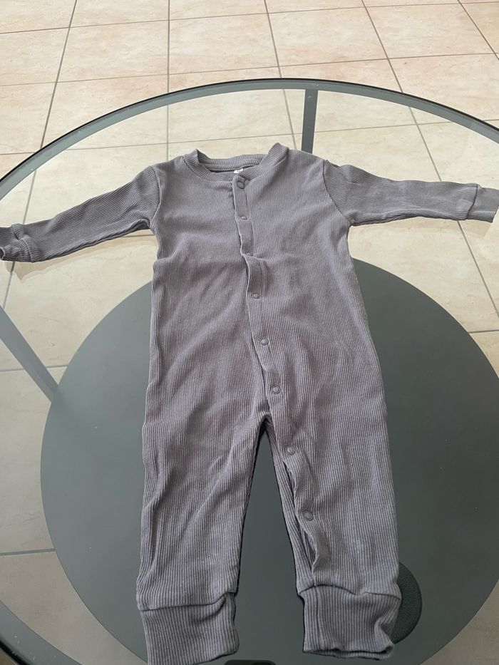 Lot Pyjama effet côtelé