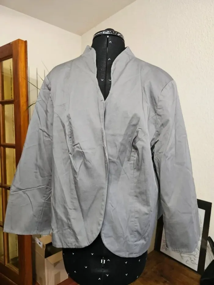 Veste blazer femme gris clair Bonprix - Taille 54/7XL