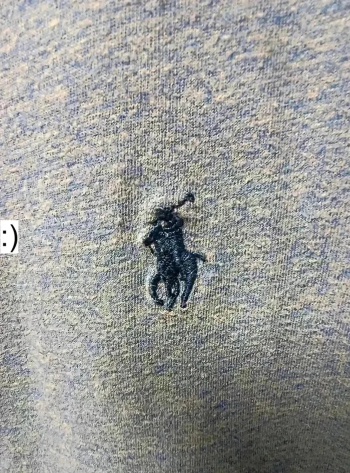 T-shirt Ralph Lauren Bleu Chinée – Taille L - photo numéro 3